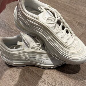 Nike Women's Athletic Shoes in Cream, air max 97